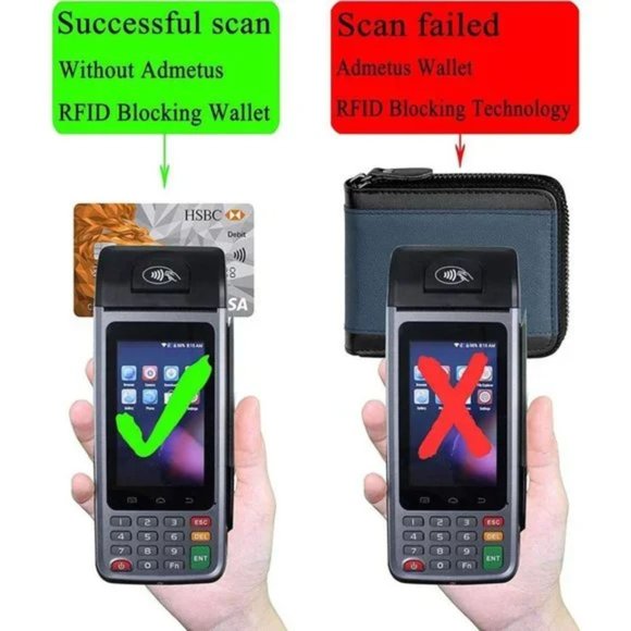 New Men's Genuine Leather Short Zip-around Bifold Wallet - Picture 6 of 7